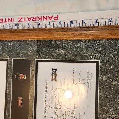 Railroad Lot Frisco Art work, Glass Etched Jewelry Box