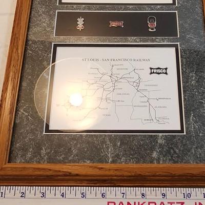 Railroad Lot Frisco Art work, Glass Etched Jewelry Box