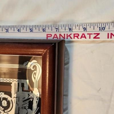 Railroad Lot Frisco Art work, Glass Etched Jewelry Box