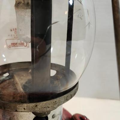 Coleman 1961 Lantern Red 200A with Pyrex Globe Camping