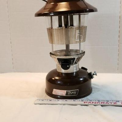 Coleman 275 Lantern with Fluted Picket Fence Globe Dated 9/79