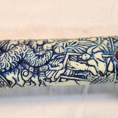 Dragon Head Handle Japanese Samurai Swords Blue With Gold Accents Pakistan