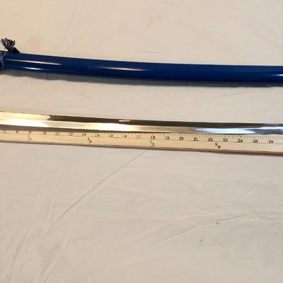 Dragon Head Handle Japanese Samurai Swords Blue With Gold Accents Pakistan
