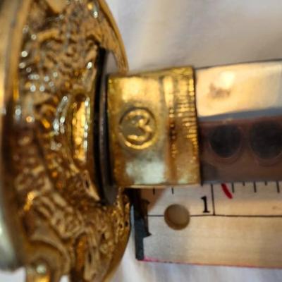 Dragon Head Handle Japanese Samurai Swords Blue With Gold Accents Pakistan