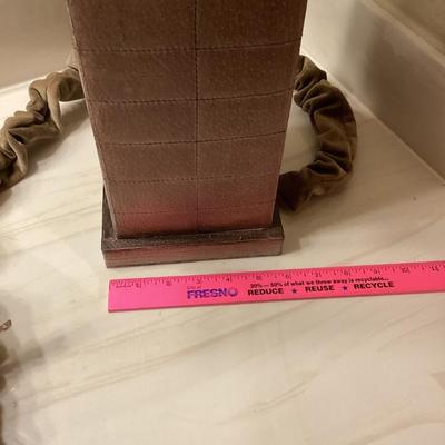 Square brown lamp