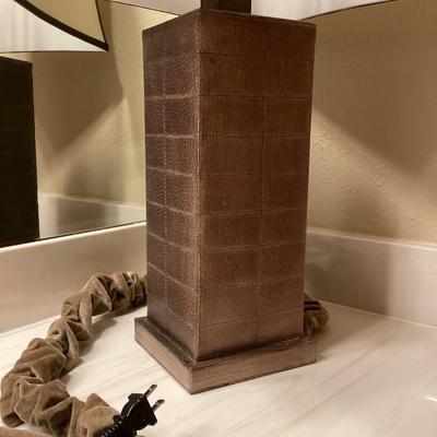 Square brown lamp