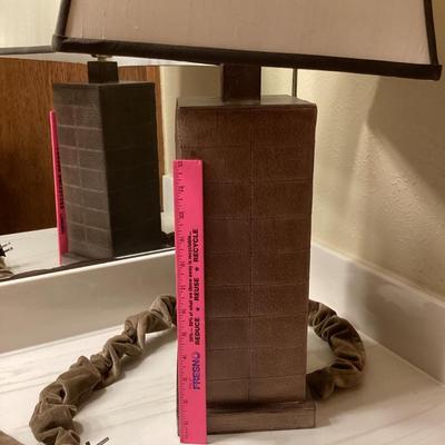 Square brown lamp