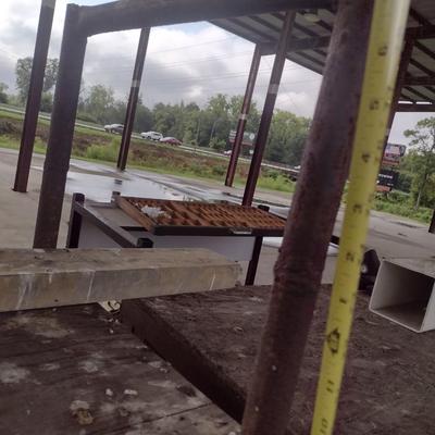 Metal Frame Storage Rack (No Contents)
