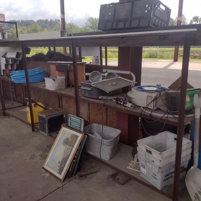 Metal Frame Storage Rack (No Contents)