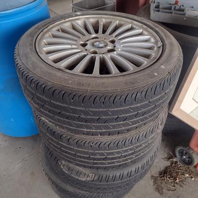 Set of Four BMW Rims with Tires