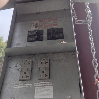 16' Contruction Site Utility Electric Hook Up Breaker Box