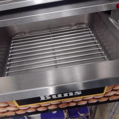Commercial Star Hotdog Roller with Bun Warmer Bin