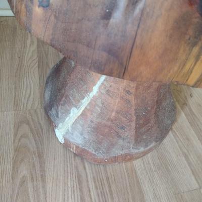 Chainsaw Wood Carved Mushroom