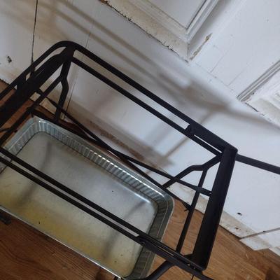Metal Bucket and Tray Service Beverage Service Cart