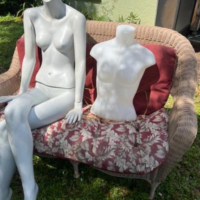 Vintage Mannequins and Loveseat