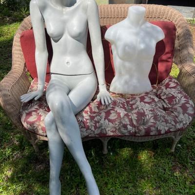 Vintage Mannequins and Loveseat