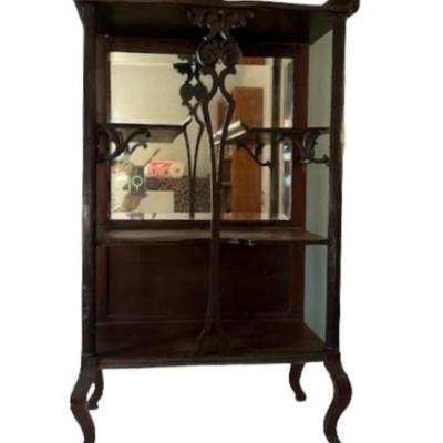 Art Nouveau Mahogany Etagere