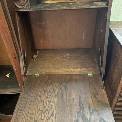 Victorian Oak Secretary