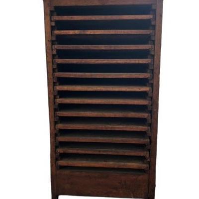 Antique Printer's Cabinet