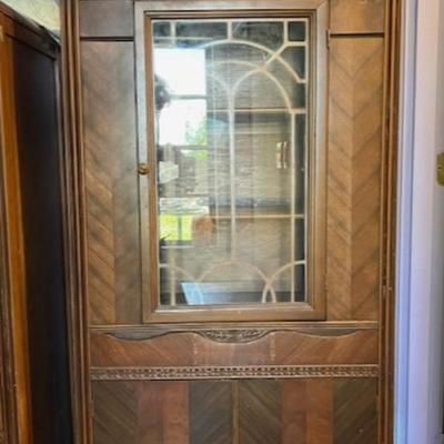 Vintage Veneered Hutch