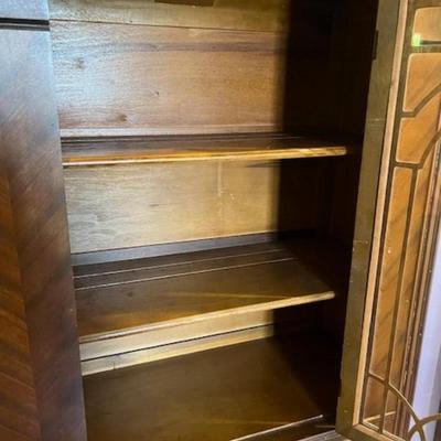 Vintage Veneered Hutch