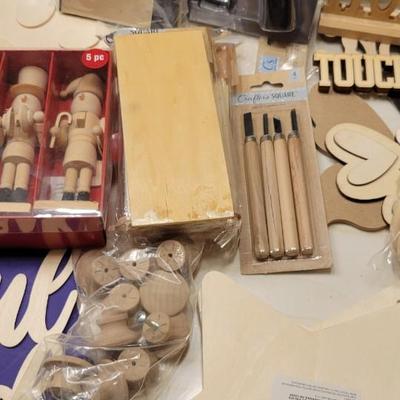 Wooden Arts and crafts bundle
