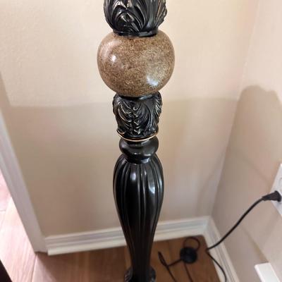 Black & Gold Embellished Floor Lamp ~ #1