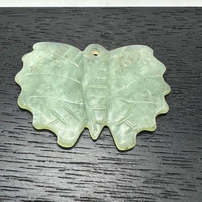 Chinese Jade Butterfly Pendant