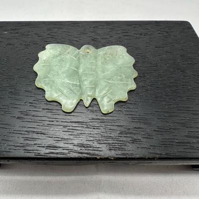 Chinese Jade Butterfly Pendant