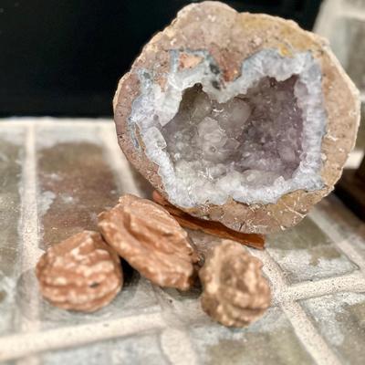 3 Oklahoma Rose Rocks and a Beautiful Geode