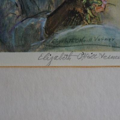 SIGNED LITHOGRAPH SIGNED IN PENCIL Elizabeth O'Neill Verner