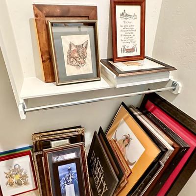 Large Lot of Frames and Art. All included in photos!