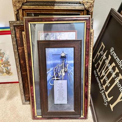 Large Lot of Frames and Art. All included in photos!