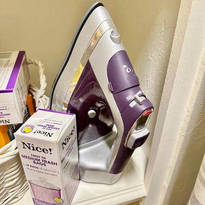 Cleaning Supplies, Iron, Ironing board and more!