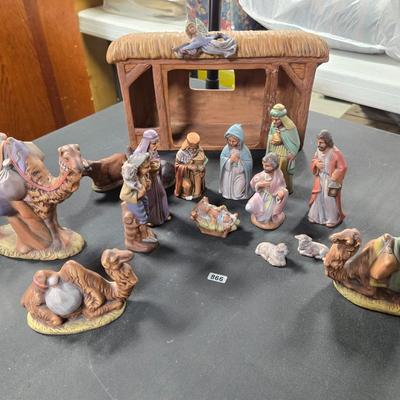 Ceramic Nativity Set