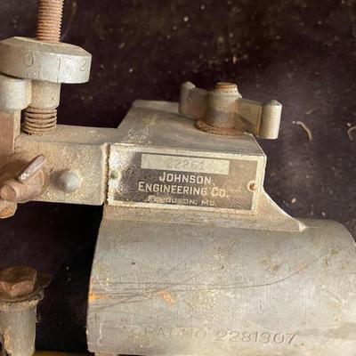 Vintage 1940s Johnson Engineering Hand Lathe Armiture