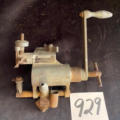Vintage 1940s Johnson Engineering Hand Lathe Armiture