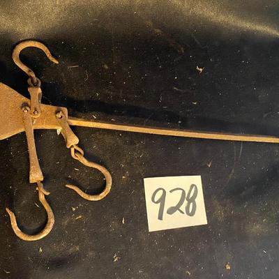 Vintage Victorian Era Cast Iron Butchering Scale