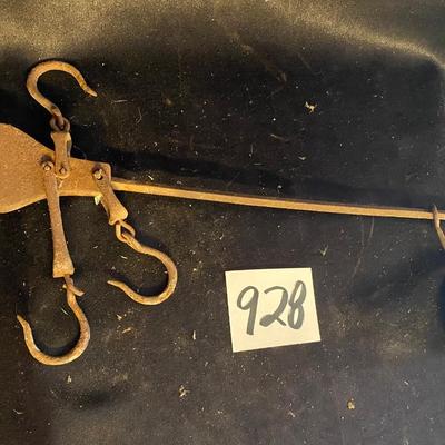 Vintage Victorian Era Cast Iron Butchering Scale
