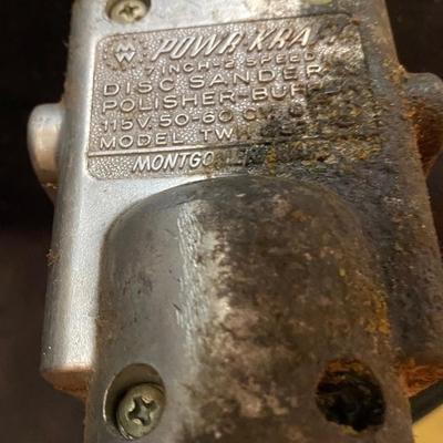 Vintage Power Kraft Disc Sander