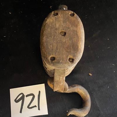 Vintage 3 Block Pulley