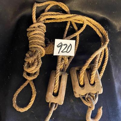 Vintage Block and Tackle