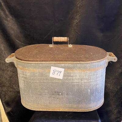 Vintage Galvanized Steel Boiler Tub