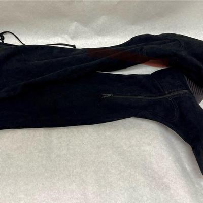 So Black Suede Boots