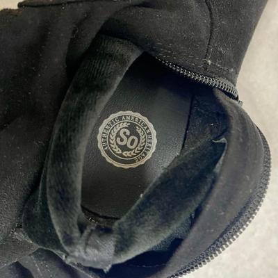 So Black Suede Boots