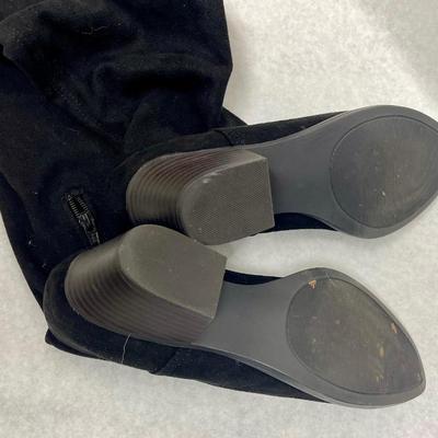 So Black Suede Boots