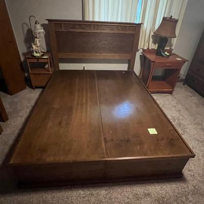 H18 Queen bed frame with storage