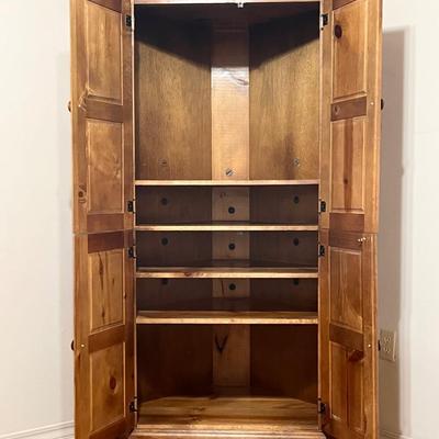 Custom Built ~ Solid Wood Corner Cabinet
