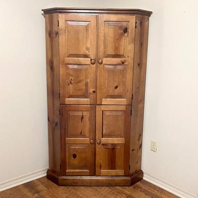 Custom Built ~ Solid Wood Corner Cabinet