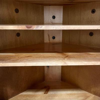 Custom Built ~ Solid Wood Corner Cabinet